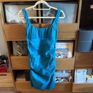 Nicole Miller Teal Mini Dress